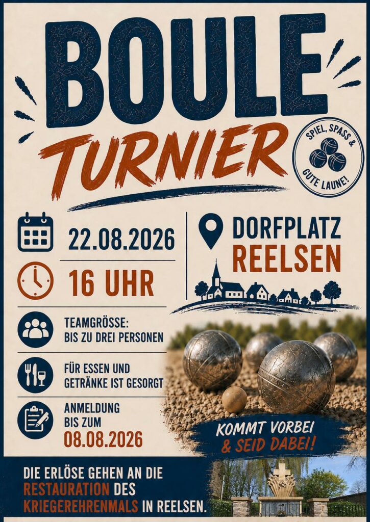 Plakat Bouleturnier